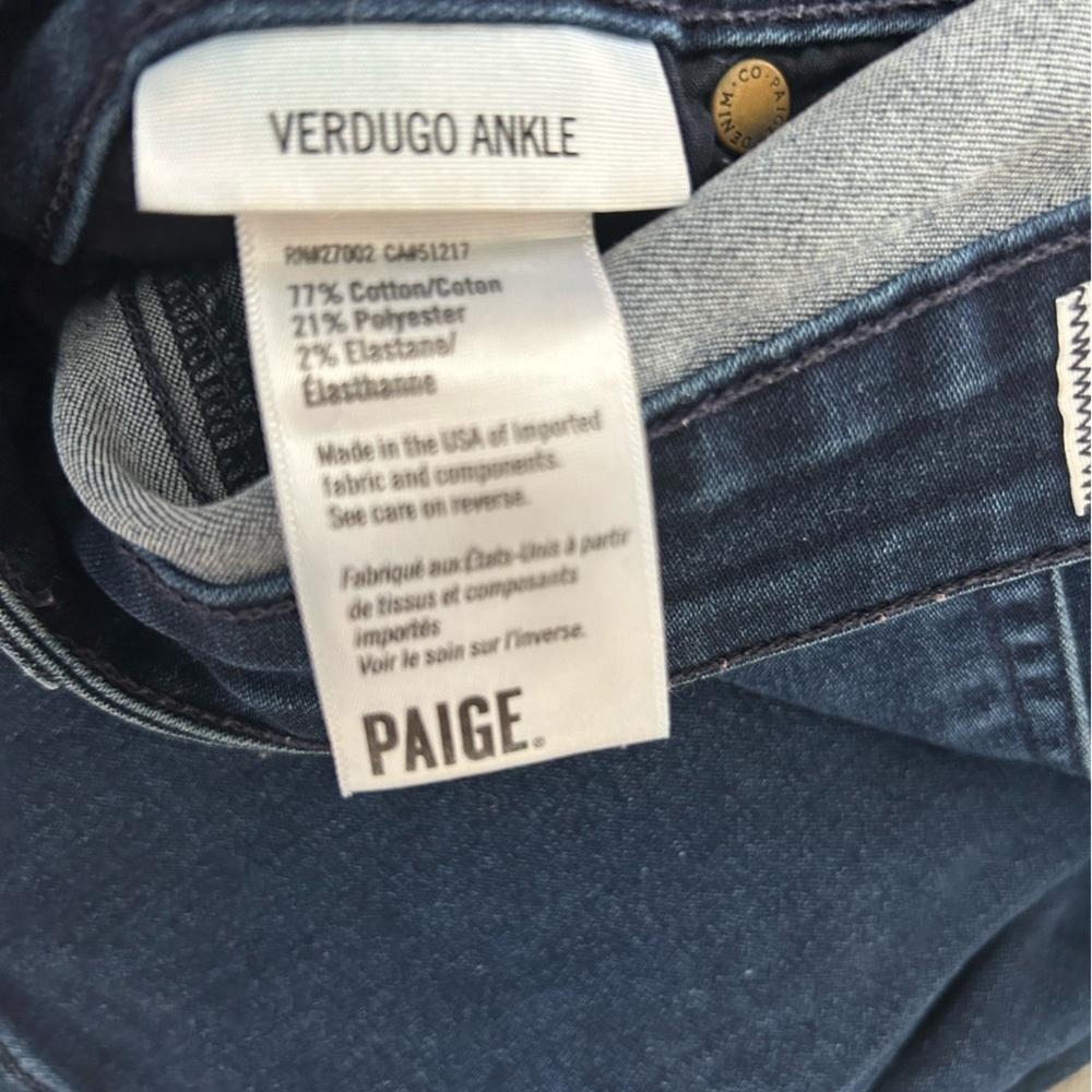 Paige Women's Blue Jeans size 28 - Picture 9 of 12
